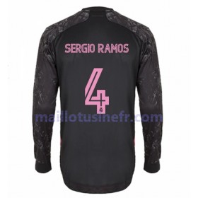 Maillot de Foot Real Madrid Sergio Ramos 4 Troisième 2020-21 Manches Longues